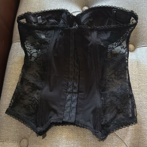 H&M Black Lace Bustier Corset size 6 - Picture 5 of 6